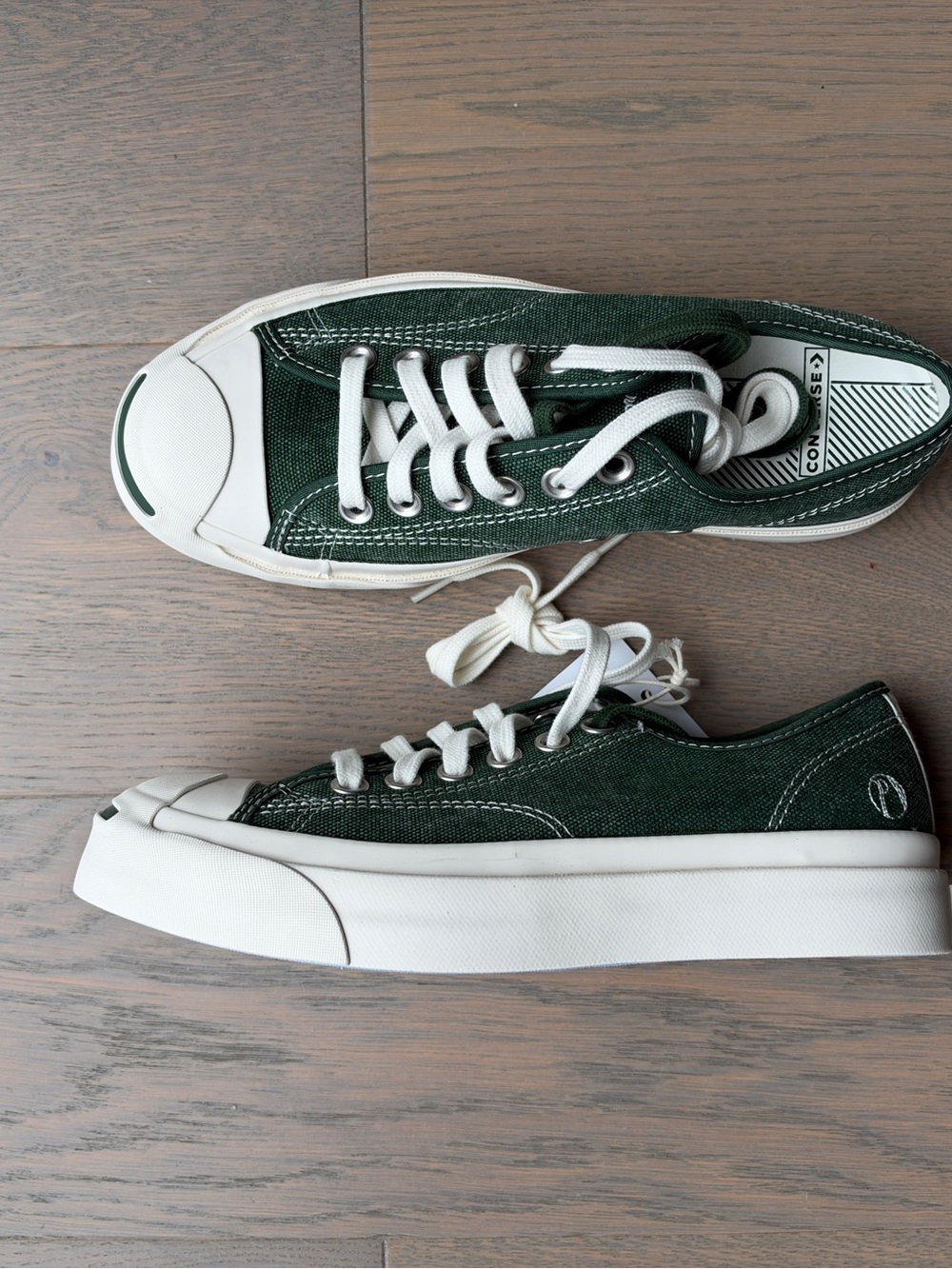 Converse x Palmes Jack Purcell PDM in Green Canvas - Picture 3 of 6